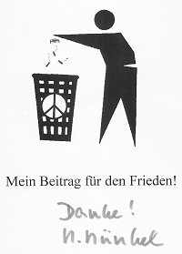 Ironisches Plakat - prompt von Frau M�nkel signiert! ;-)
